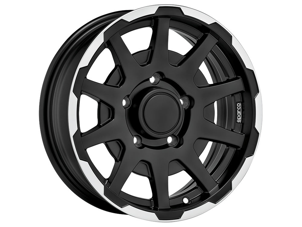 Sparco Dakar Matt Black Lip Polished für Sizuki Jimny MK2 (GJ)