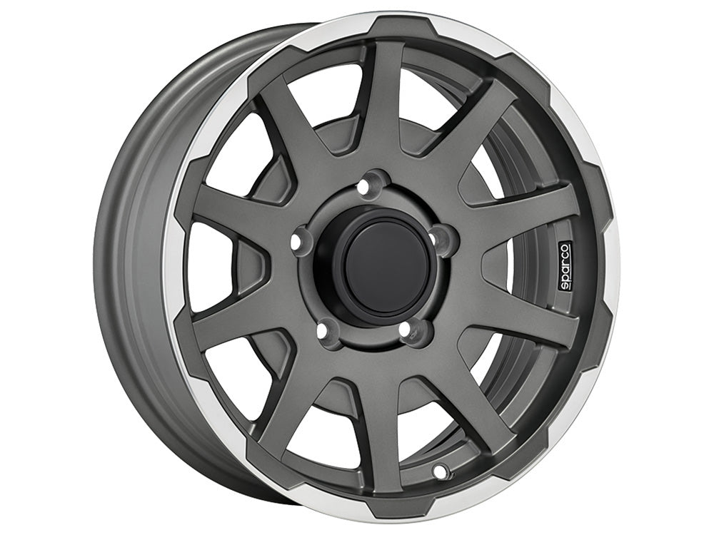 Sparco Dakar Matt Dark Grey Lip Polished für Sizuki Jimny MK2 (GJ)