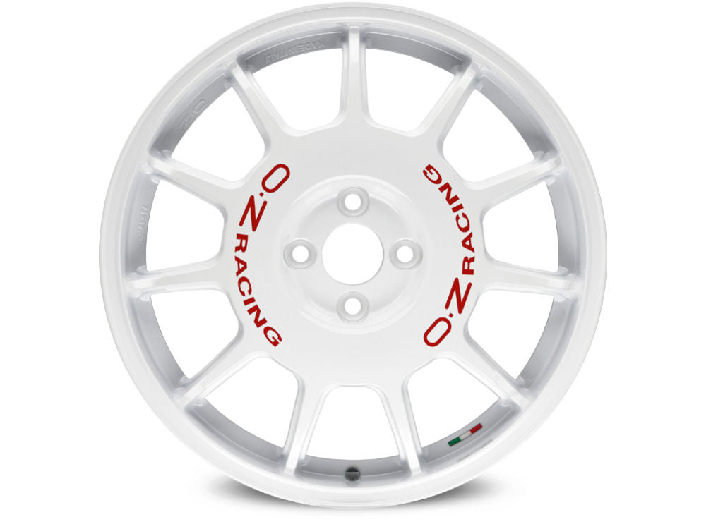OZ Leggenda Race White + Red Lettering