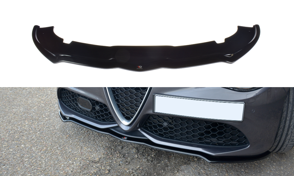Front Ansatz V.1 für ALFA ROMEO GIULIA VELOCE schwarz Hochglanz