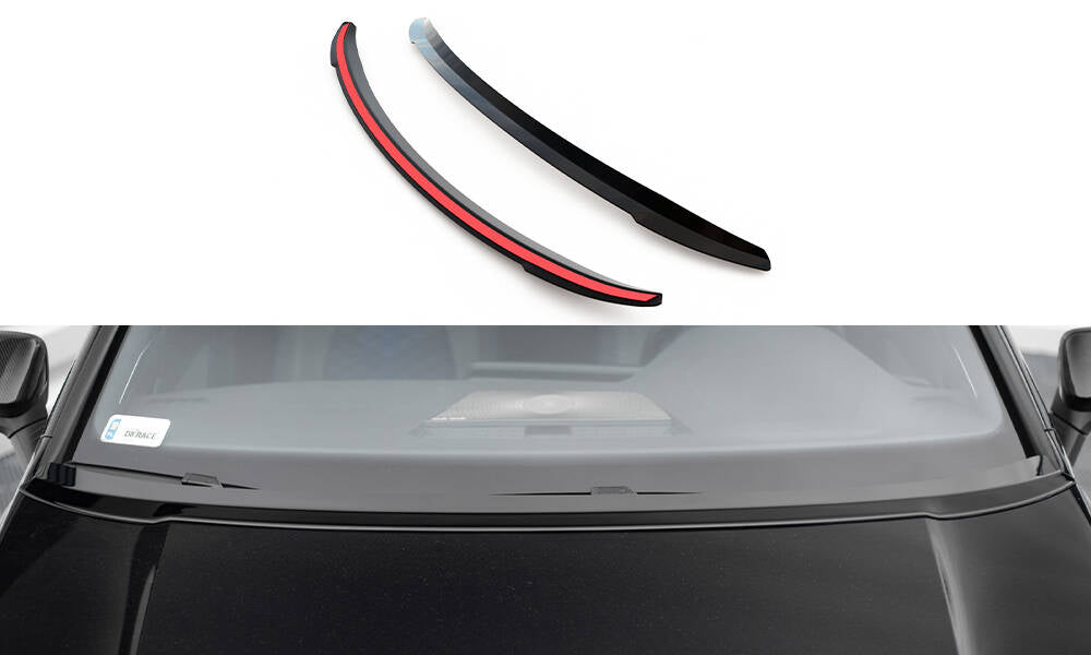 Verlängerung motorhaube VW Golf Mk8 schwarz Hochglanz