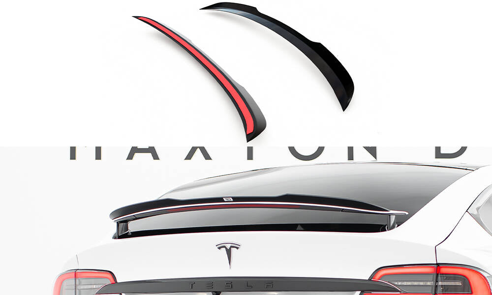 Spoiler CAP V.1 für TESLA MODEL X schwarz Hochglanz