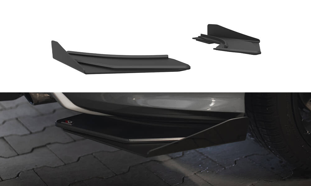Street Pro Heck Ansatz Flaps Diffusor +Flaps für Audi S3 Limousine 8V schwarz Hochglanz