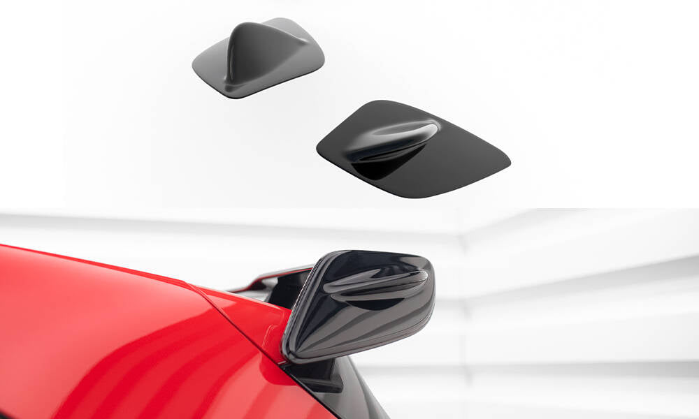 Spoiler Seiten Erweiterung Mercedes A W176 AMG Facelift schwarz Hochglanz