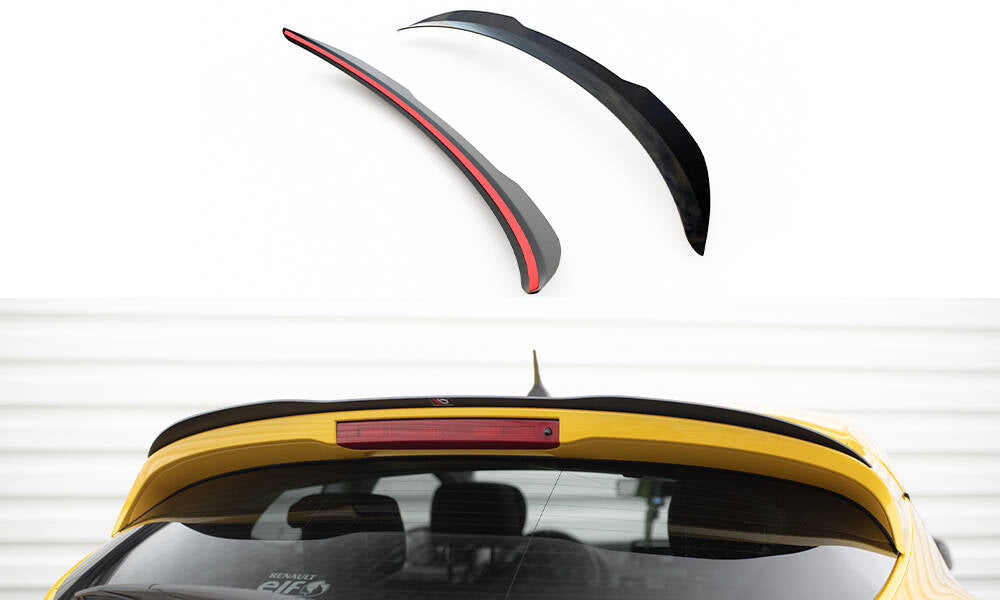 Spoiler CAP für RENAULT MEGANE MK3 RS Trophy / RS Cup schwarz Hochglanz