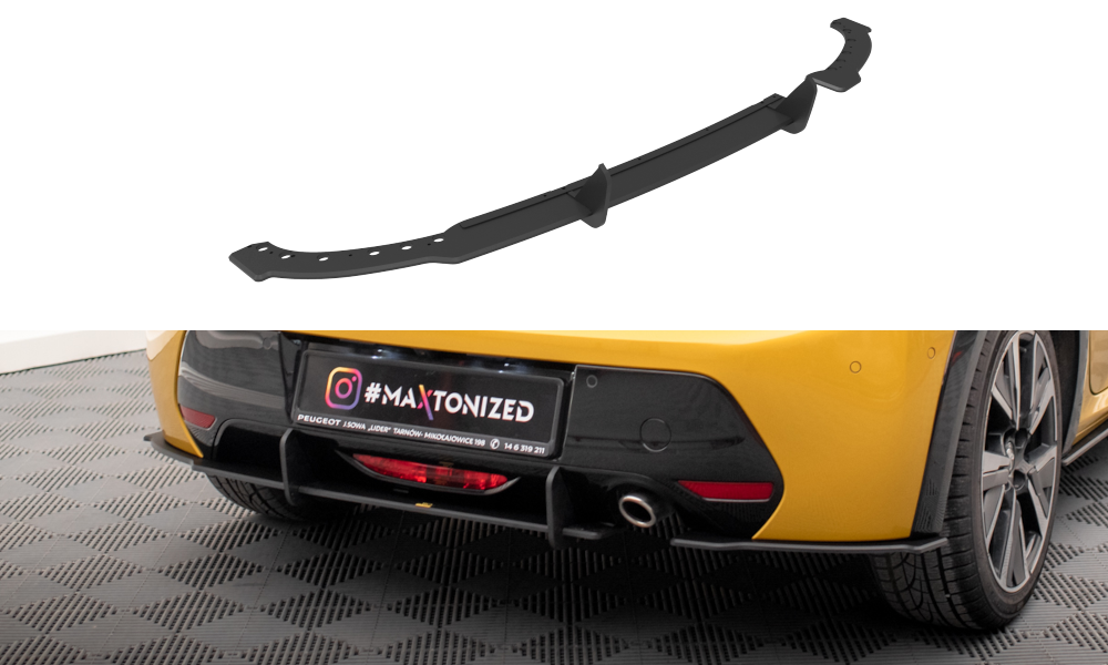 Street Pro Heck Ansatz Flaps Diffusor für Peugeot 208 GT Mk2