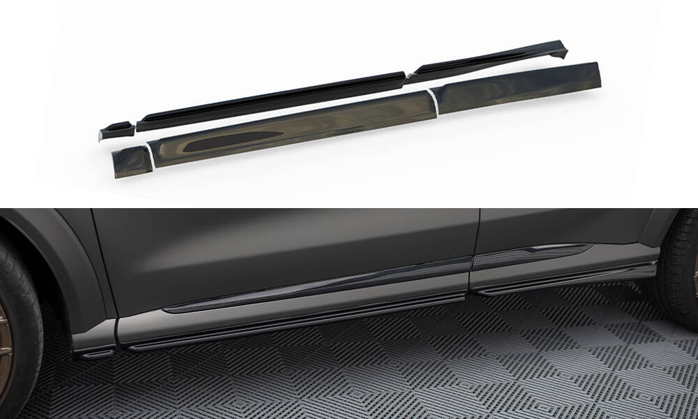 Seitenschweller Ansatz für Ford Puma ST / ST-Line / Standard Mk1 schwarz Hochglanz