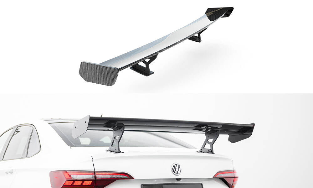 Carbon Spoiler With Internal Brackets Uprights VW Jetta GLI Mk7