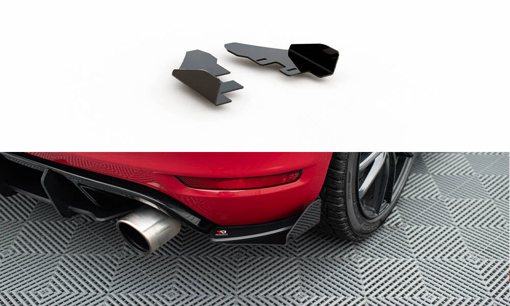 Hintere Seiten Flaps für VW Golf GTI Mk6 schwarz Hochglanz