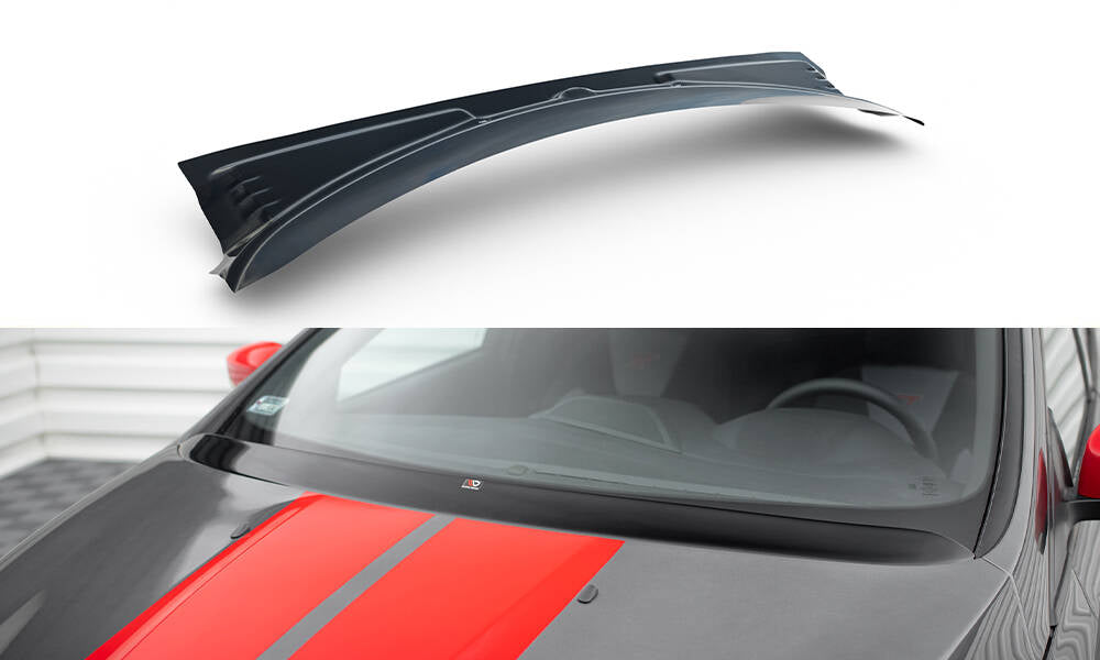 Verlangerung MotorHaube Ford Focus Mk3 / Mk3 FL / ST / RS schwarz Hochglanz