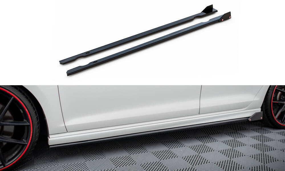 Seitenschweller Ansatz für V.3 + Flaps für VW Golf R / R-Line Mk7