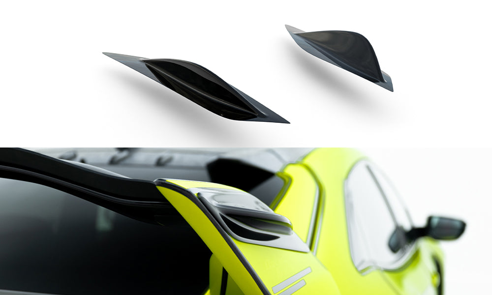 Spoiler Seiten Erweiterung Honda Civic Type-R Mk10 / Mk10 Facelift schwarz Hochglanz