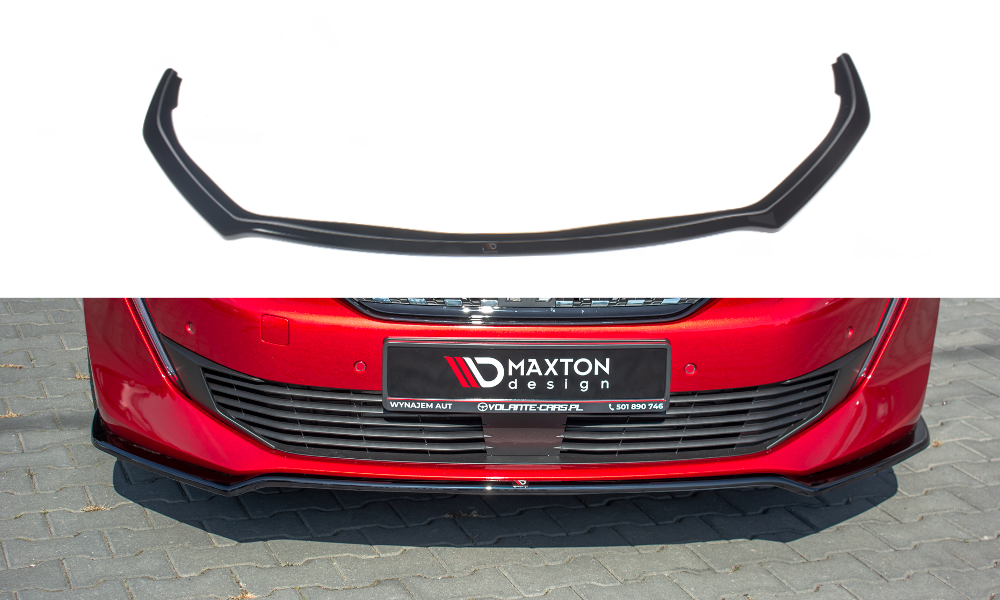 Front Ansatz V.1 für Peugeot 508 GT Mk2 schwarz Hochglanz