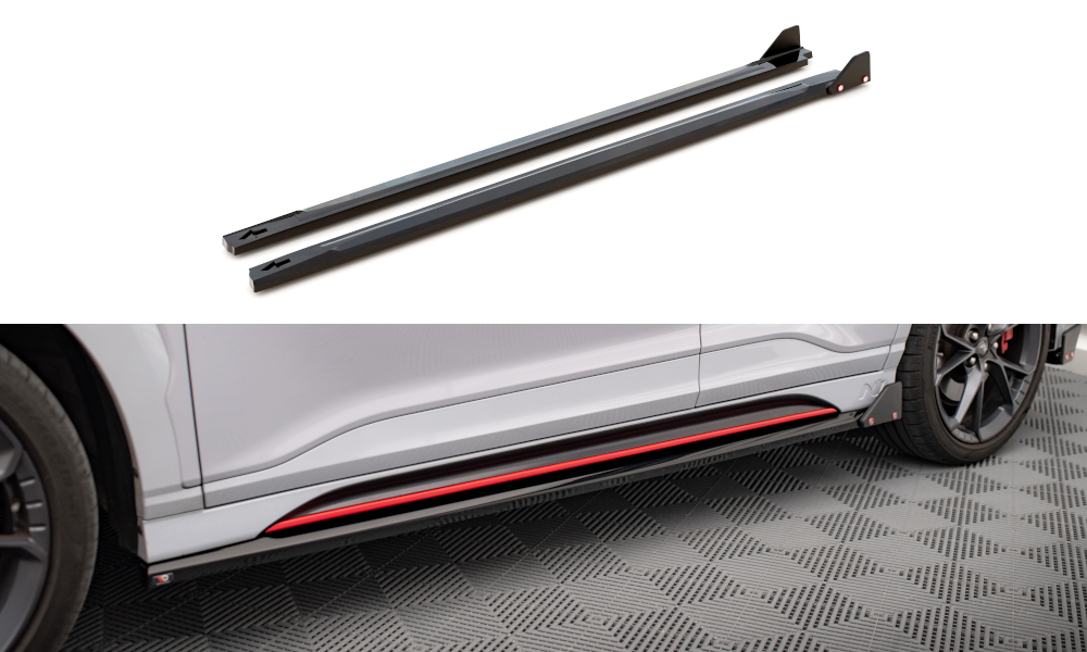 Seitenschweller Ansatz für V.1 + Flaps für Hyundai Kona N Mk1