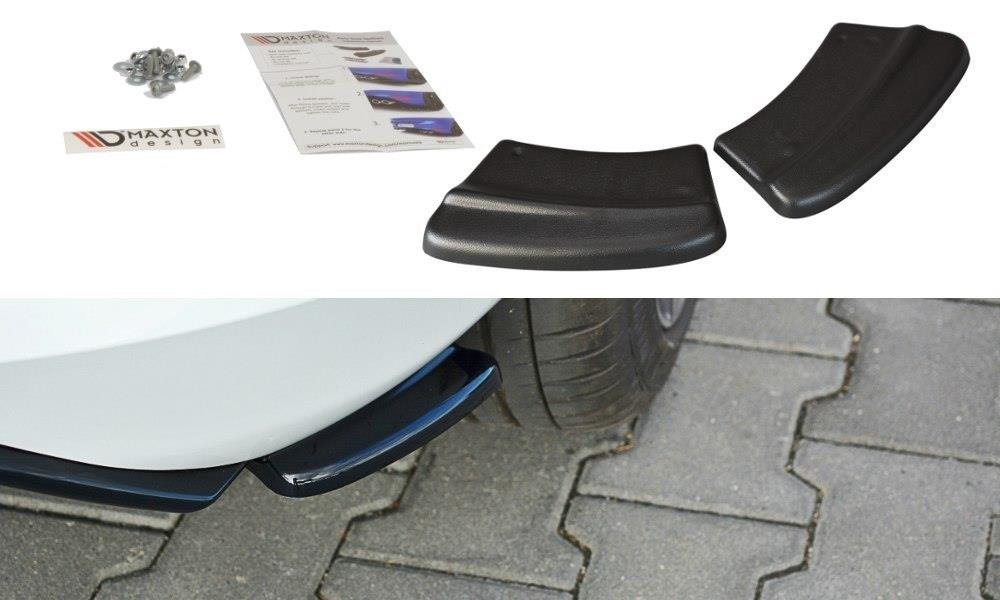 Heck Ansatz Flaps Diffusor V.1 für Ford Fiesta Mk8 ST-Line schwarz Hochglanz