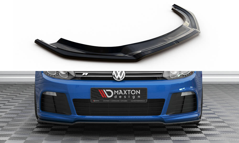 Front Ansatz V.2 für VW Golf R Mk6 schwarz Hochglanz