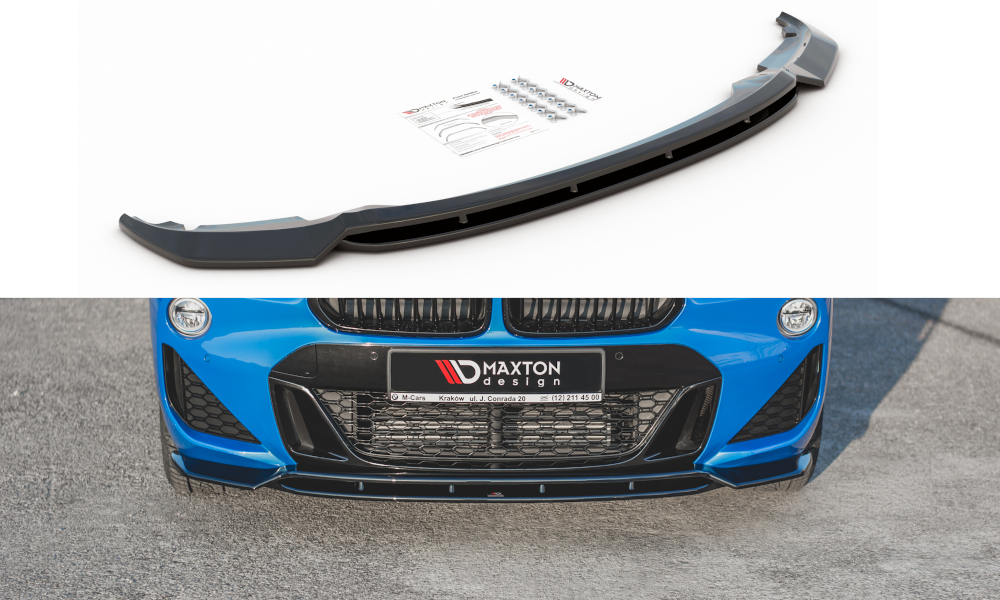 Front Ansatz für BMW X2 F39 M-Paket schwarz Hochglanz
