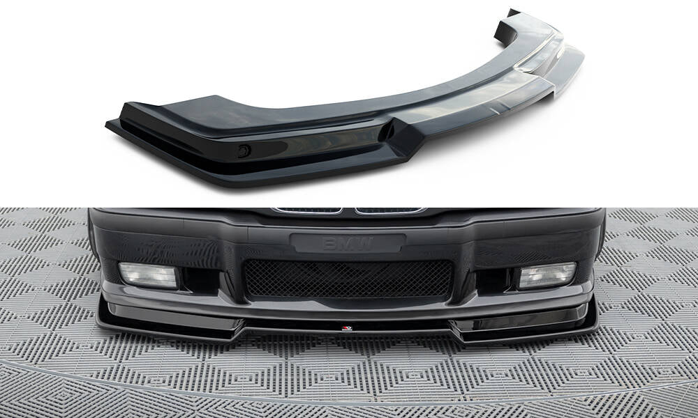 Front Ansatz V.2 für BMW M3 / 3 M-Paket E36 Coupe schwarz Hochglanz