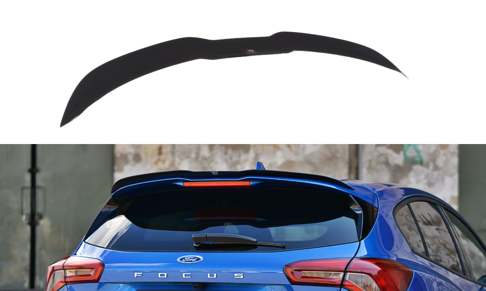 Spoiler CAP V.1 für Ford Focus Hatchback ST-Line Mk4 schwarz Hochglanz