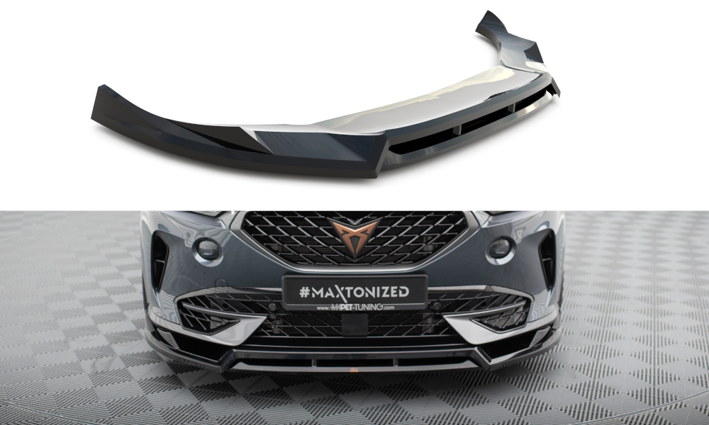 Front Ansatz V.4 für Cupra Formentor Mk1 schwarz Hochglanz