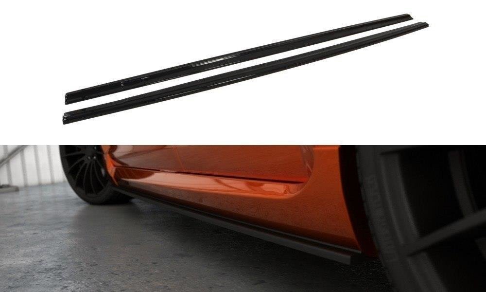 Seitenschweller Ansatz für Ford Focus ST Mk2 FL schwarz matt