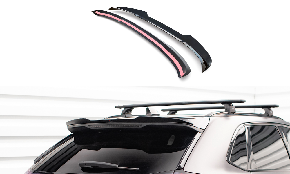 Spoiler CAP für Ford Edge Mk2 schwarz Hochglanz