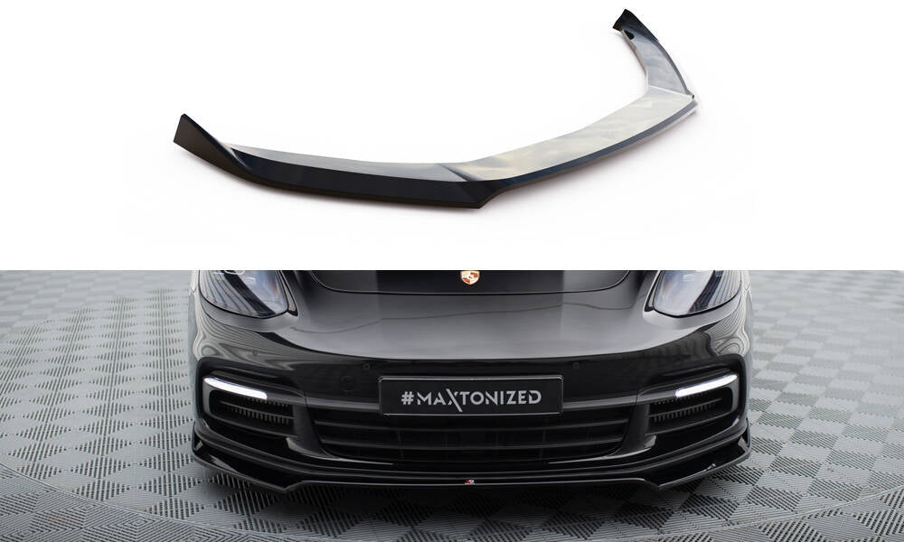 Front Ansatz V.2 für Porsche Panamera E-Hybrid / Panamera 4S 971 schwarz Hochglanz