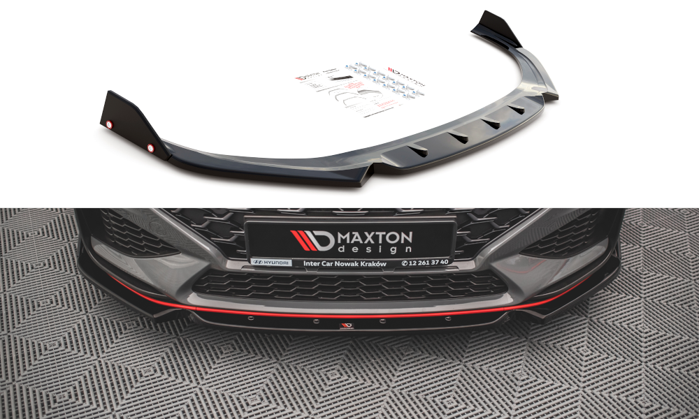 Front Ansatz V.1 +Flaps für Hyundai I30 N Hatchback/Fastback Mk3 Facelift