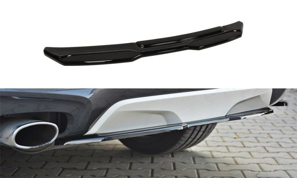 Mittlerer Diffusor Heck Ansatz für BMW X4 M Paket schwarz matt