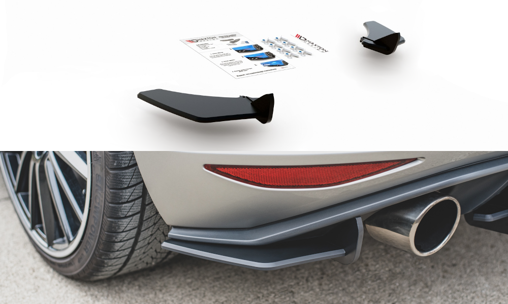 Street Pro Heck Ansatz Flaps Diffusor für L + R V.1 VW Golf 7 GTI