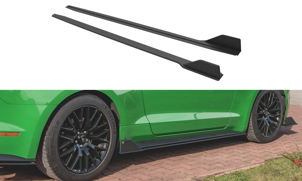 Street Pro Seitenschweller Ansatz V.2 für Ford Mustang GT Mk6 Facelift