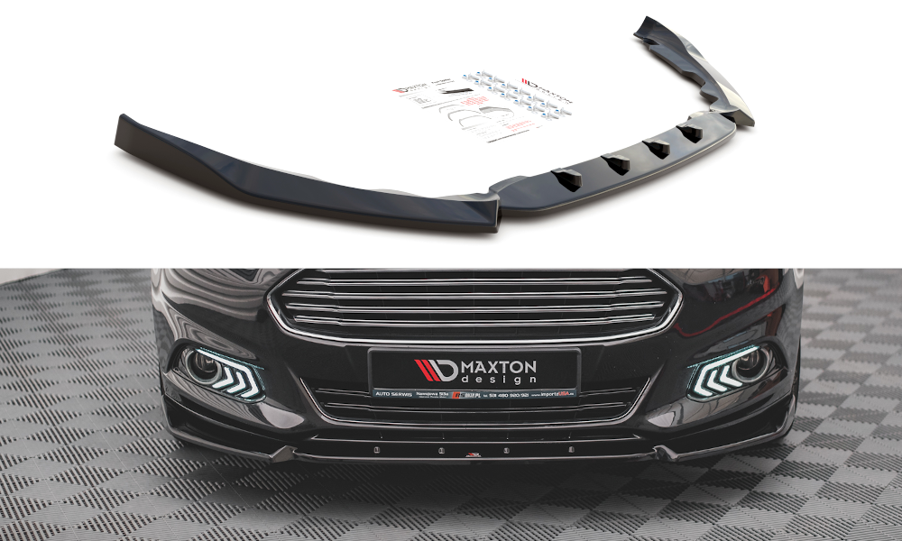 Front Ansatz für Ford Mondeo Mk5 schwarz Hochglanz