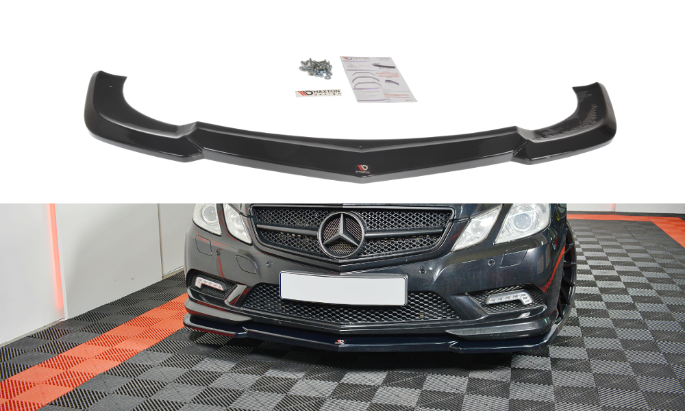 Front Ansatz für Mercedes-Benz E-Klasse W207 Coupe AMG-Line schwarz Hochglanz