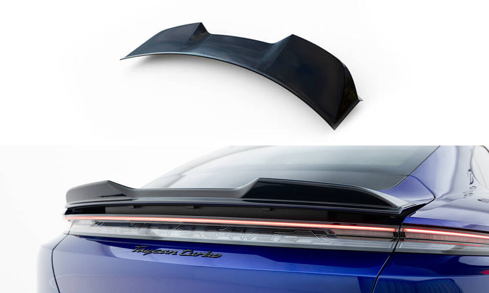 Spoiler CAP 3D für Porsche Taycan Turbo S Mk1 schwarz Hochglanz