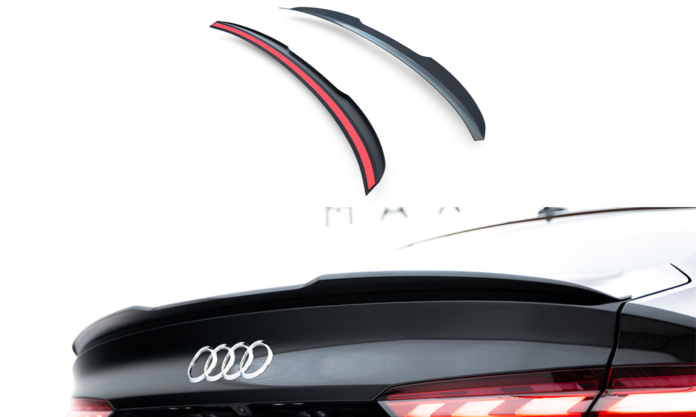 Spoiler CAP V.1 für Audi A5 F5 Sportback schwarz Hochglanz