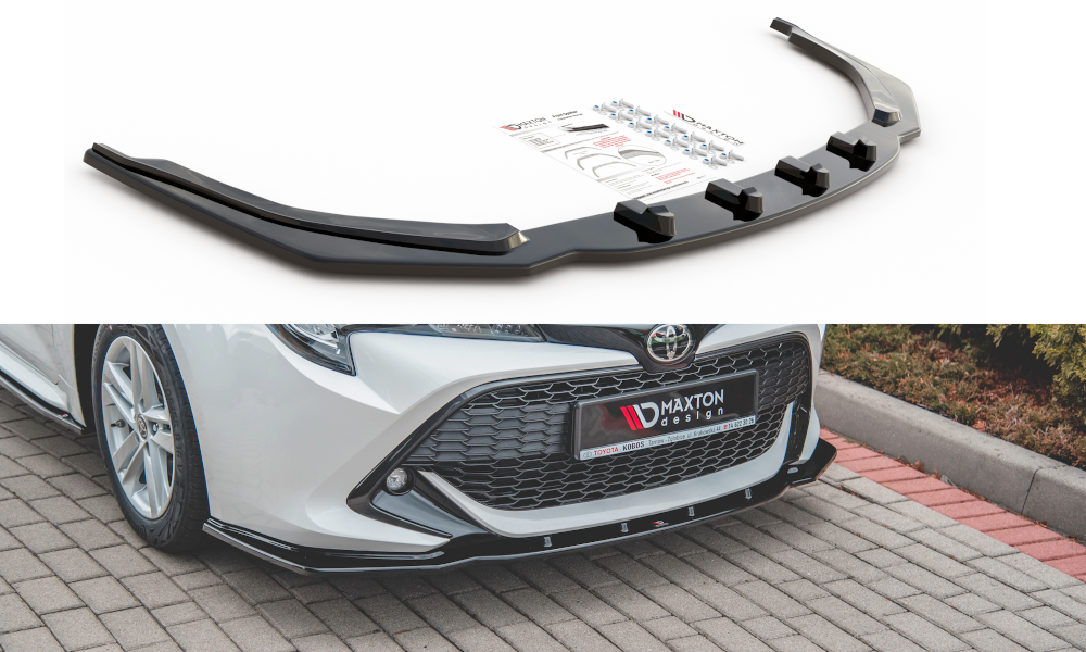 Front Ansatz V.1 für Toyota Corolla XII Touring Sports/ Hatchback schwarz Hochglanz