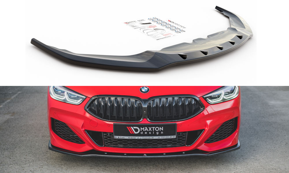 Front Ansatz V.1 für BMW 8 Coupe G15 / 8 Gran Coupe M Paket G16 schwarz Hochglanz