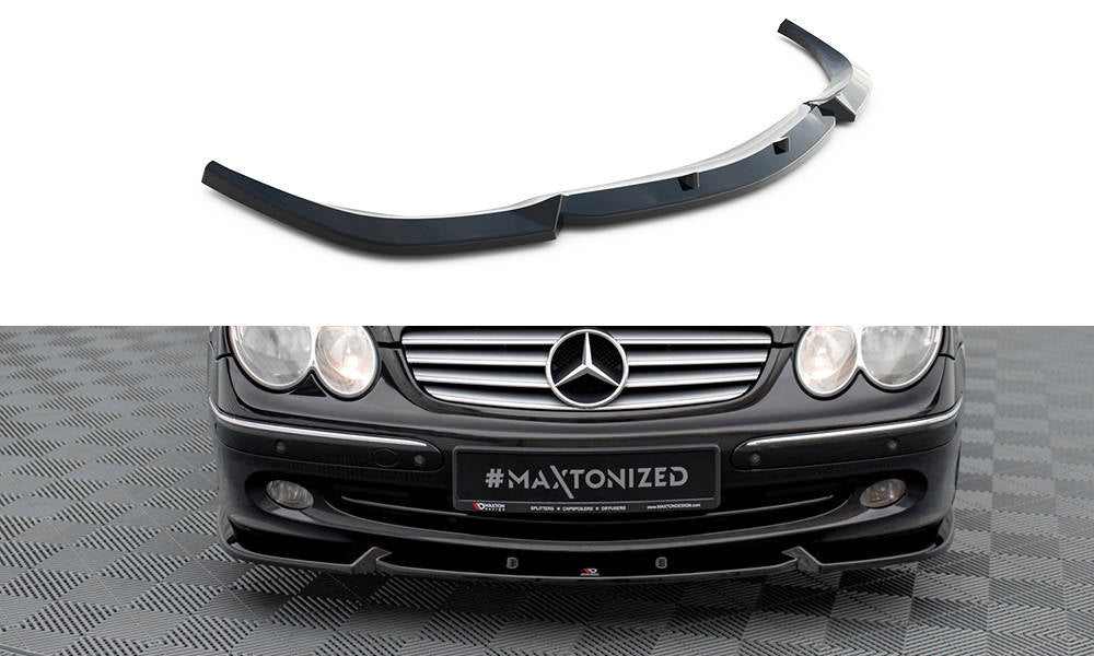 Front Ansatz V.2 für Mercedes-Benz CLK W209 schwarz Hochglanz