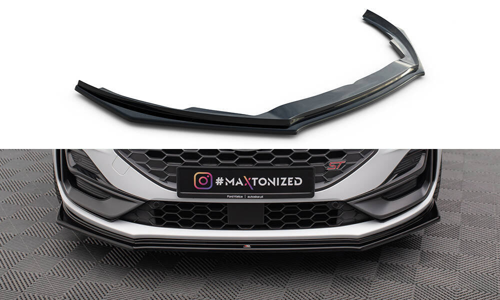 Front Ansatz V.5 für Ford Focus ST / ST-Line Mk4 Facelift schwarz Hochglanz