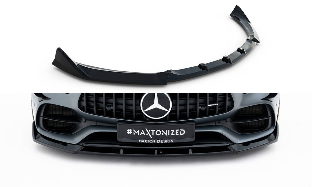 Front Ansatz für Mercedes-AMG GT C C190 Facelift schwarz Hochglanz