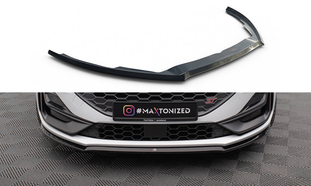 Front Ansatz V.3 für Ford Focus ST / ST-Line Mk4 Facelift schwarz Hochglanz