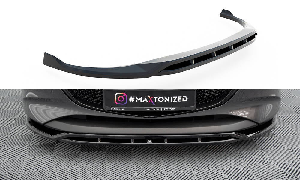 Front Ansatz V.2 für Mazda 3 Mk4 schwarz Hochglanz