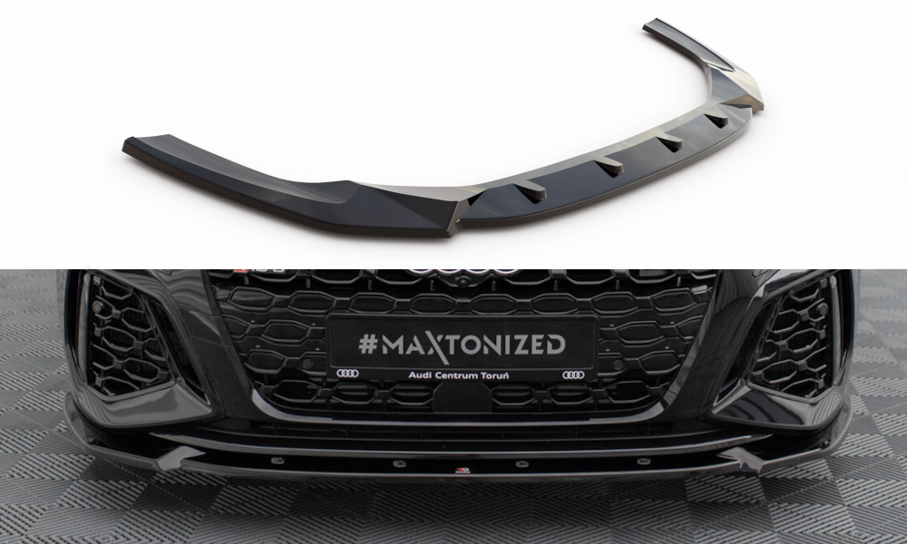 Front Ansatz V.1 für Audi RS3 Sportback 8Y schwarz Hochglanz
