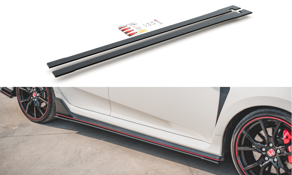 Street Pro Seitenschweller Ansatz für V.2 für Honda Civic Type R Mk10