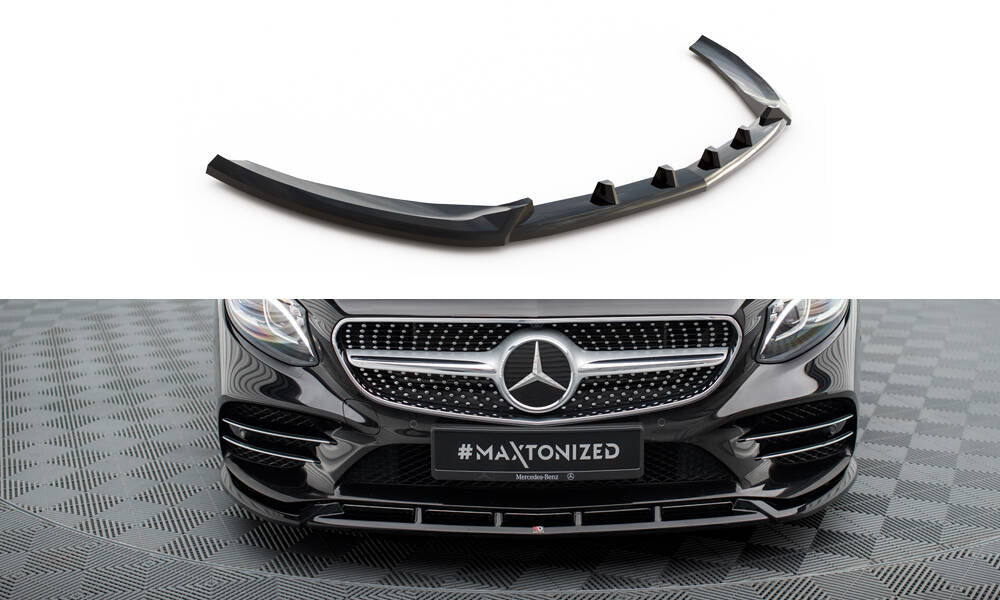 Front Ansatz V.2 für Mercedes-Benz S Coupe AMG-Line C217 Facelift schwarz Hochglanz