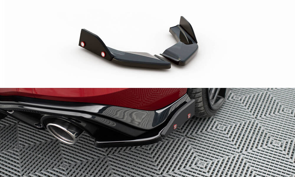 Heck Ansatz Flaps Diffusor V.2 +Flaps für Volkswagen Golf GTI / GTE Mk8