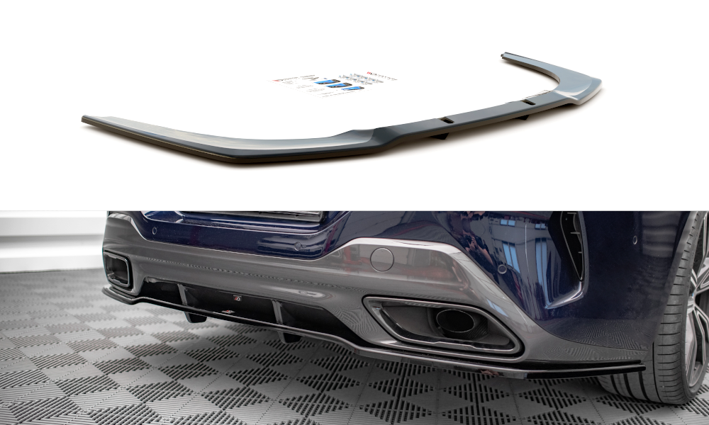 Mittlerer Cup Diffusor DTM Look Heck Ansatz für BMW 8 Gran Coupe M-Paket G16 schwarz Hochglanz