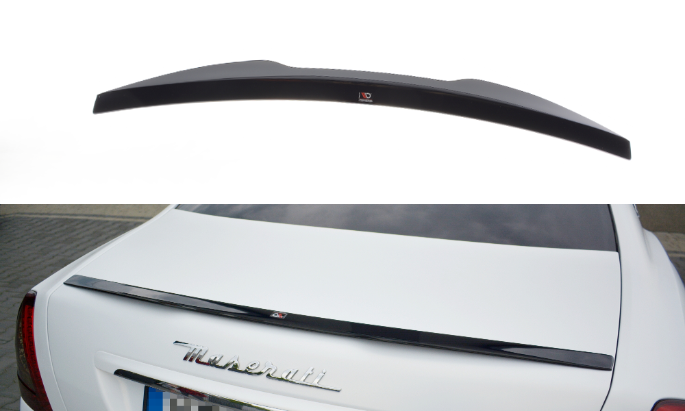 Spoiler CAP für MASERATI QUATTROPORTE MK5 FACELIFT schwarz Hochglanz