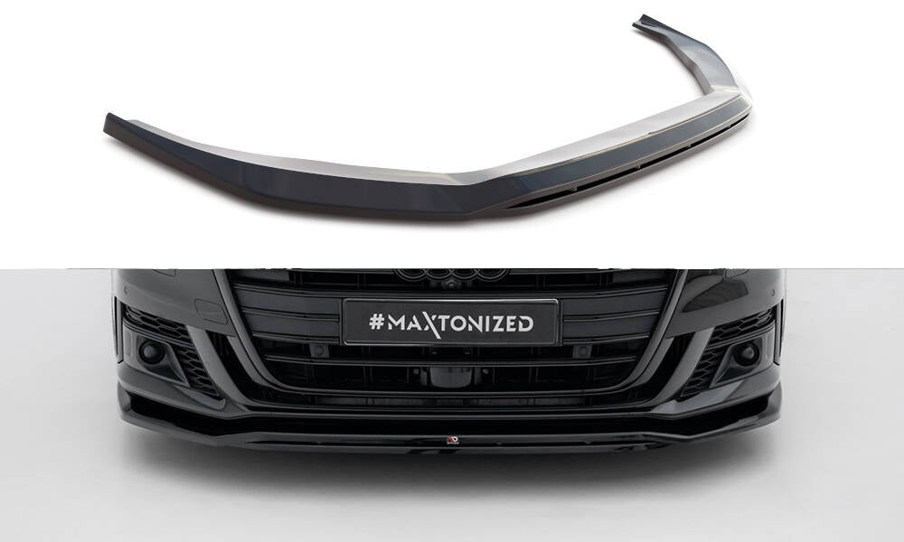 Front Ansatz V.1 für Audi S8 / A8 S-Line D5 schwarz Hochglanz