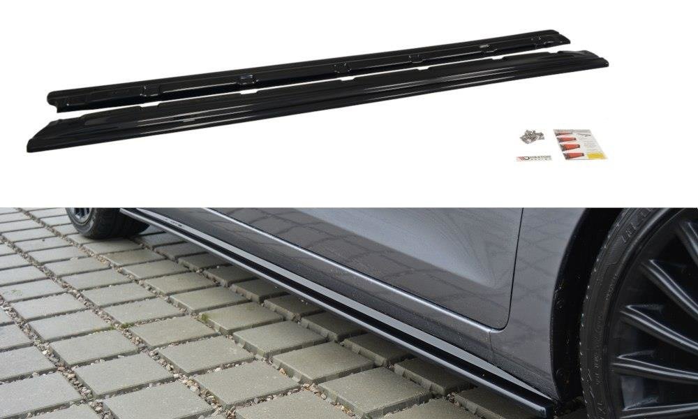 Seitenschweller Ansatz für Hyundai i30 mk.2 schwarz Hochglanz
